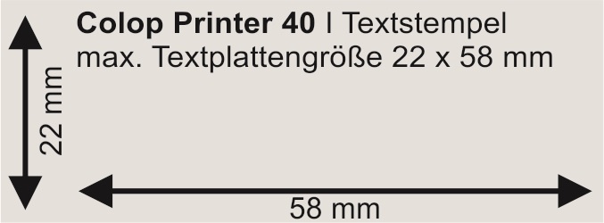 COLOP Printer 40 | bis zu 6 Zeilen
